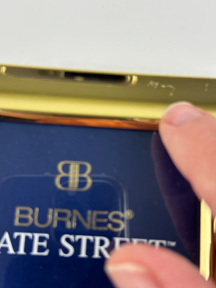 Burnes State Street Collection 3x5 in Solid Brass Frame - Image 3 of 4