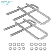 For 1988-1998 Gmc Chevy C1500 Square U-bolts 2.5 Wide Leaf Springs 8.75 Long