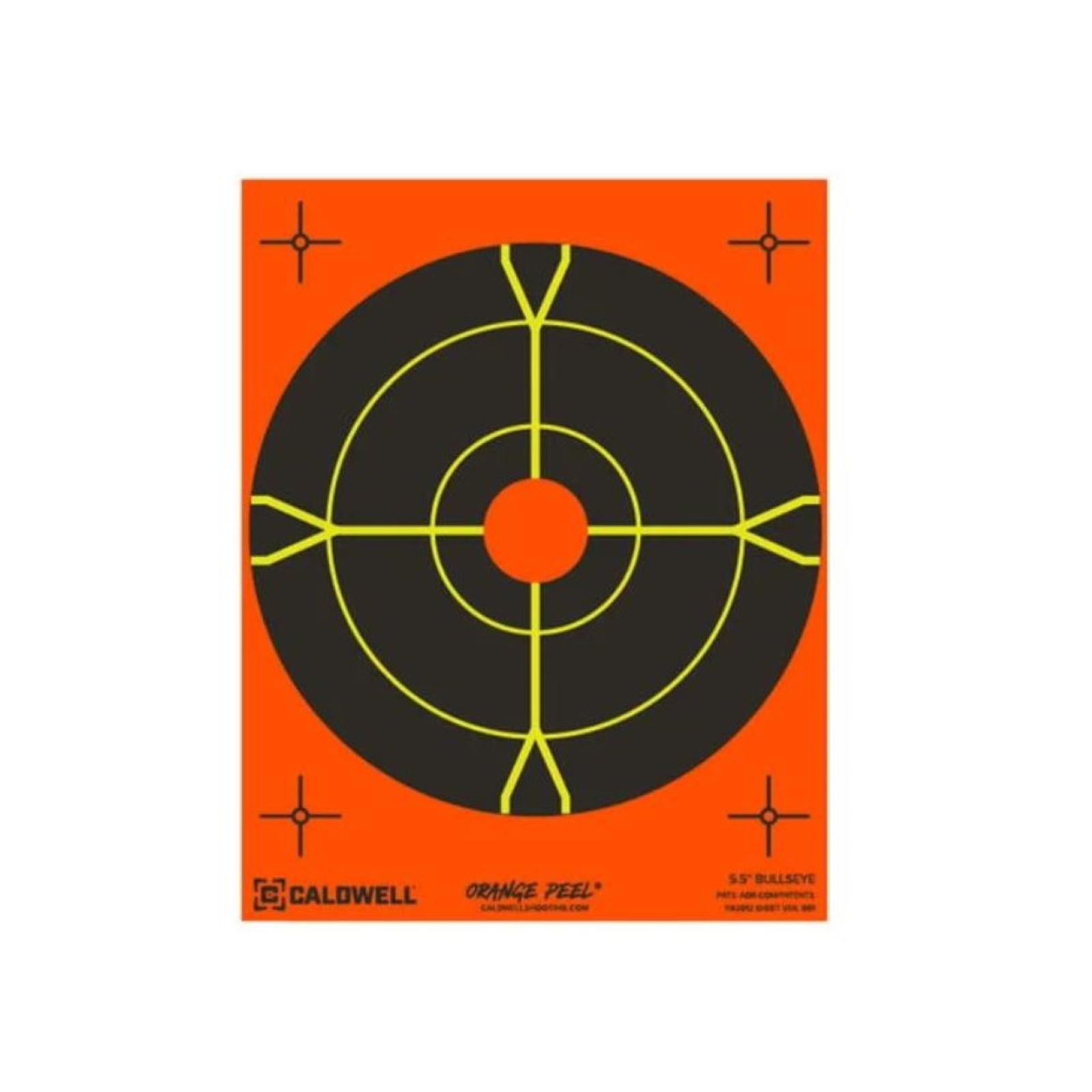 Caldwell Orange Peel 5.5 Bullseye Targets 50 pack