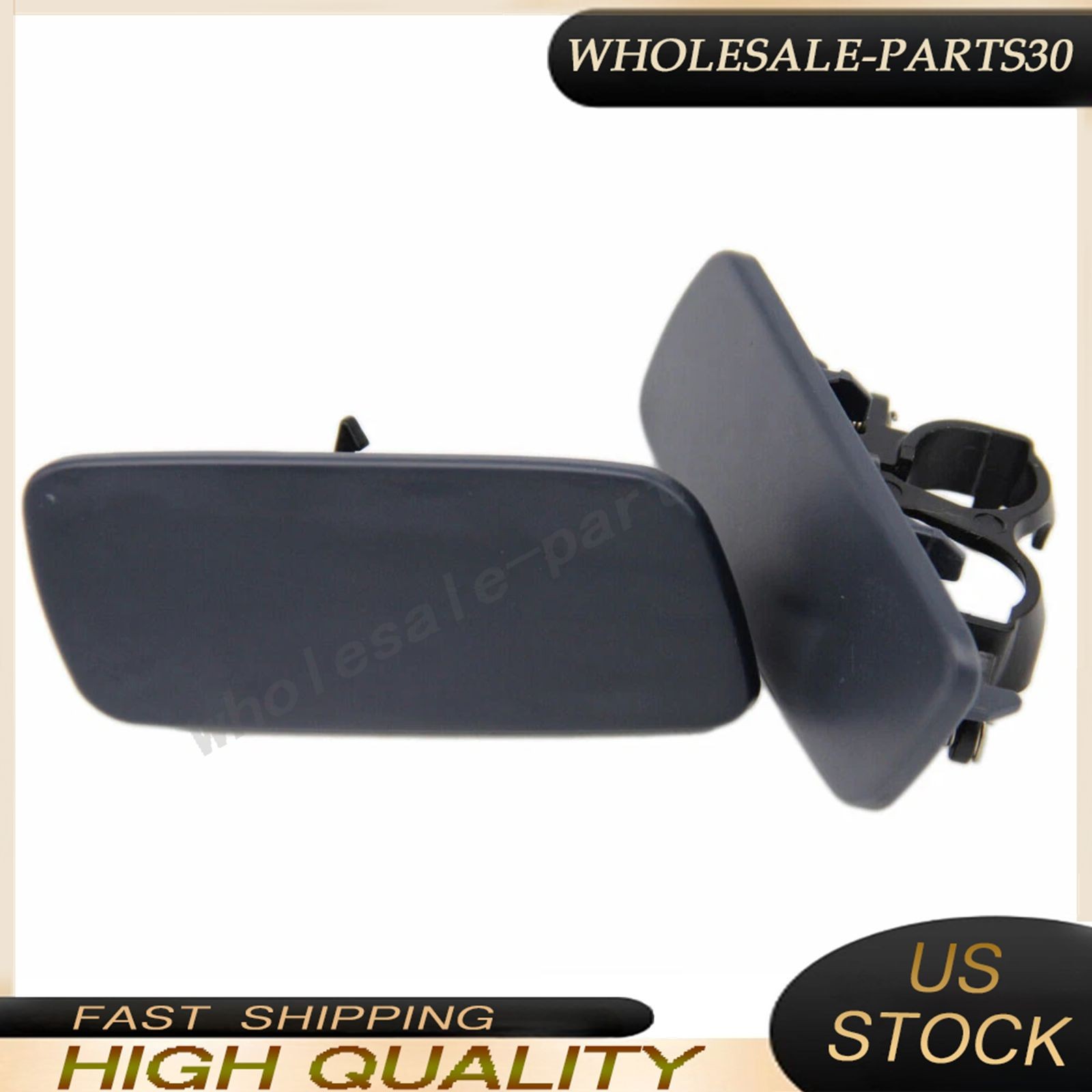 Front Driver & Pass Headlamp Washer Cover For 10-18 Rolls-Royce Ghost 61677244