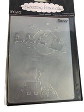 Darice Santa Sleigh Night Scene Embossing Folder Christmas Crafts