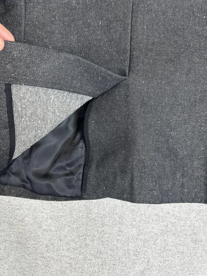 Blazer H&M 36R Gris Ajuste Regular Parche en el Codo Dos Botones Abrigo Deportivo Sin Estructura Foto 4 de 4