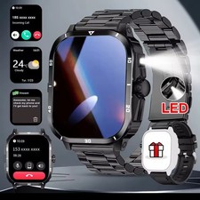 2026 LED Smartwatch with Camera BT Call Fitness Tracker for Men Women