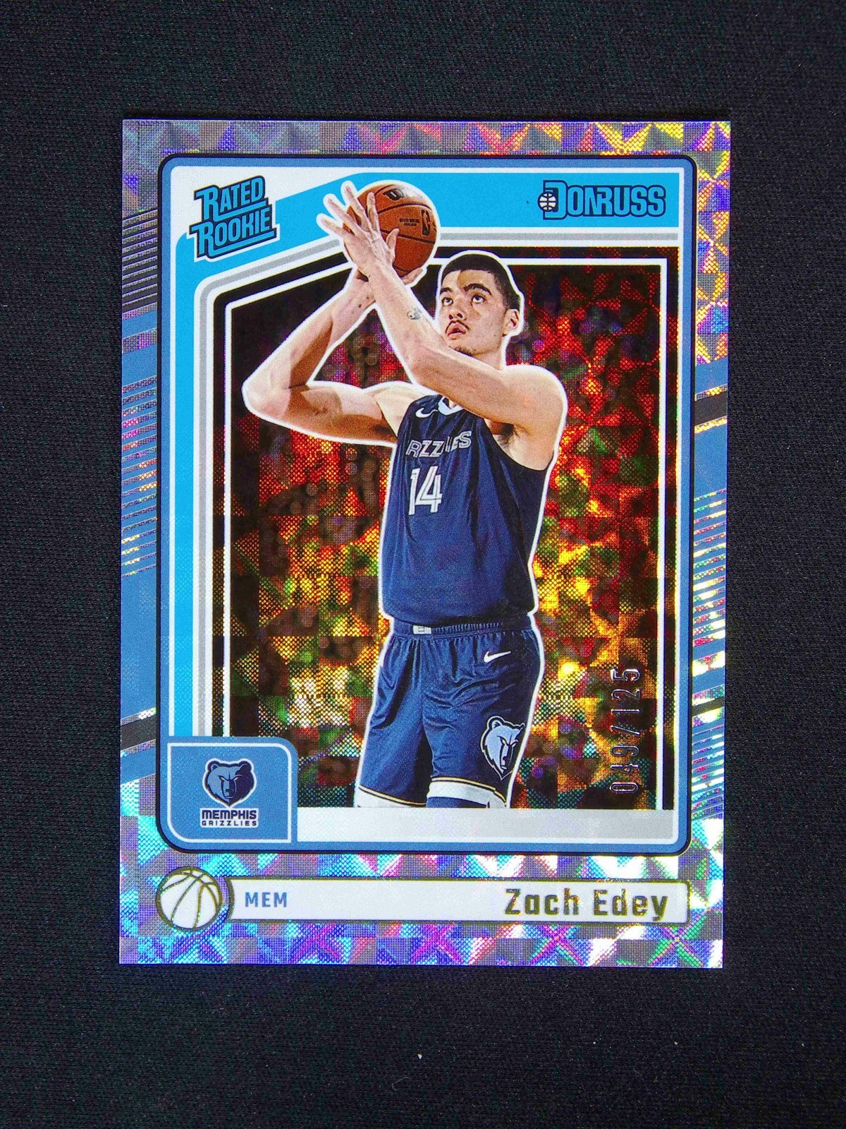 2024-25 Panini Donruss Zach Edey #239 RC Crystals Rated Rookie /125