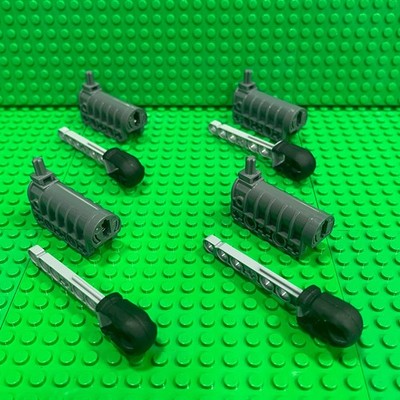 Lego Launcher Cannons 57029 and Projectiles 57028 Dark Bluish Gray