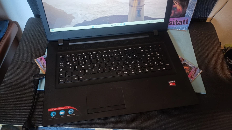 Lenovo IdeaPad 110-17acl 17,3" 1600X900 amd a6-quad core 8gb 128gb ssd nvme - Immagine 2 di 4