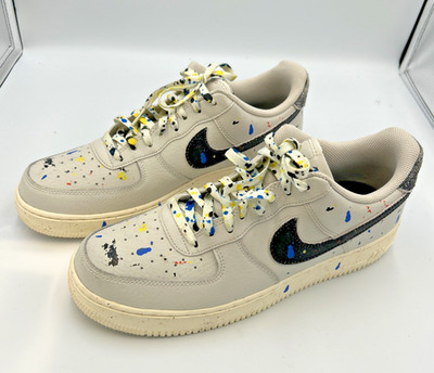 Nike Air Force 1  07 LV8 Paint Splatter Grey Multi Men's 11 CZ0339-001