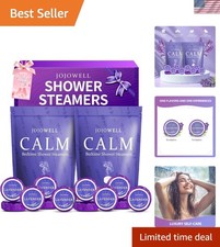 12 Natural Lavender Shower Steamers - Relaxing Aromatherapy Gift Set for Moms