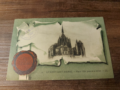 Vtg. Le Mont St. Michel, France Pmk'd 1908