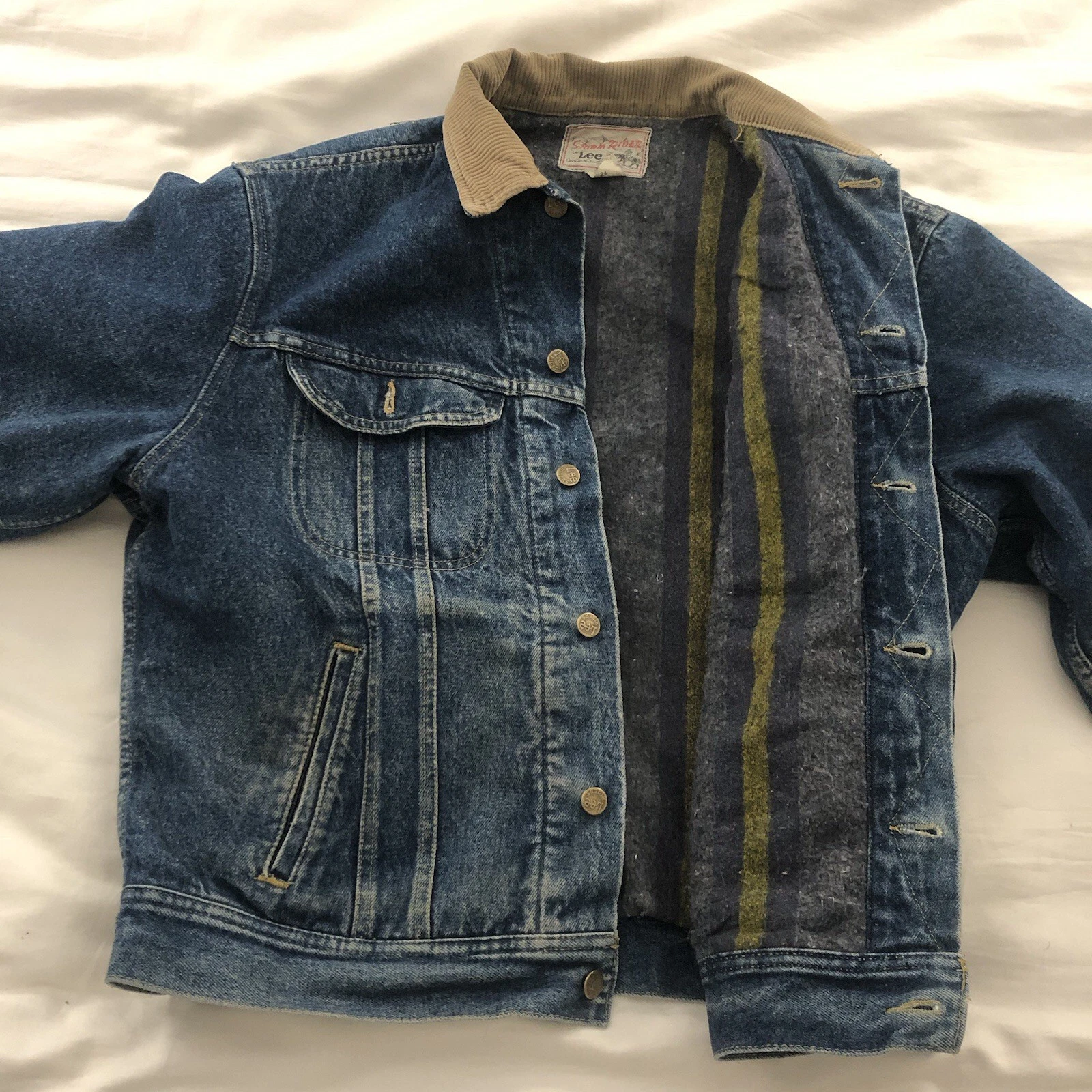 Lee Storm Rider denim jacket corduroy collar and blanket lining
Opens in a new window or tab