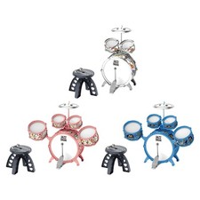 Kids Children Drum Set with Drumstick Music Enlightenment for Stage Performance