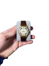 Glashütte Handaufzug – Vintage-Klassiker mit Goldgehäuse und markanten Indizes