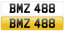 Private CHERISHED Registration Number PLATE BMZ 488