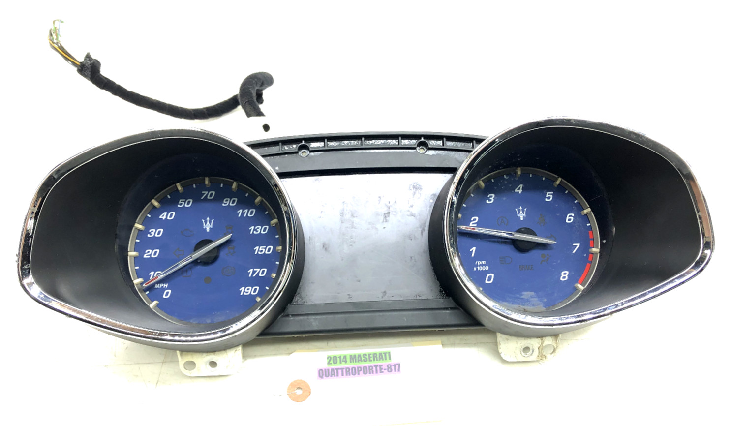 2014-2017 MASERATI QUATTROPORTE SPEEDOMETER INSTRUMENT GAUGE CLUSTER OEM 80K.
