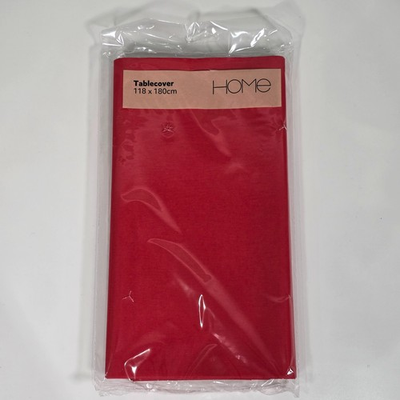 #ad Sainsburys Tablecover Red 118 x 180cm *NEW* 6 Seater Dining Table Disposable GBP 3.00