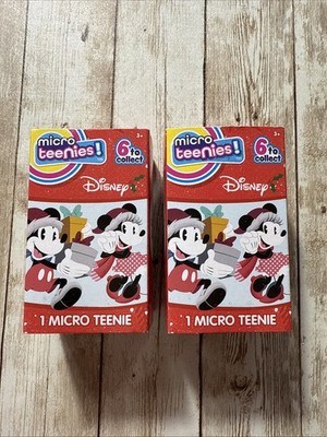 Disney Micro Teenies Holiday 3  Micro Plush   NEW Lot Of 2