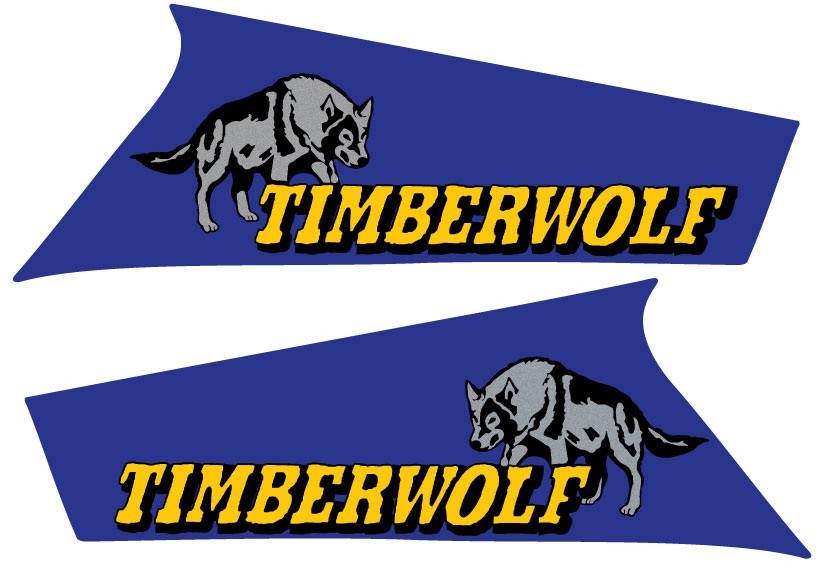 Yamaha Timberwolf 250 4x4 2x4 OEM Camo Tank side Plastic decal graphics ...