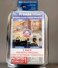 The Freeze Miser® ~ 2 Pack ~ Outdoor Faucet Freeze Protection ~ NEW ~ FAST SHIP!