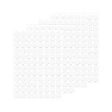 384 Pcs White PVC Screw Hole Stickers, 15mm, Indoor, Round, Solid, Sheet, Woo...