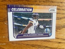 2024 Panini Score Celebration Justin Jefferson #C-JJN Minnesota Vikings Insert