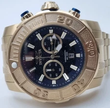 Invicta Watch Coalition Forces 31530 Gold + Dark Blue Dial 58mm