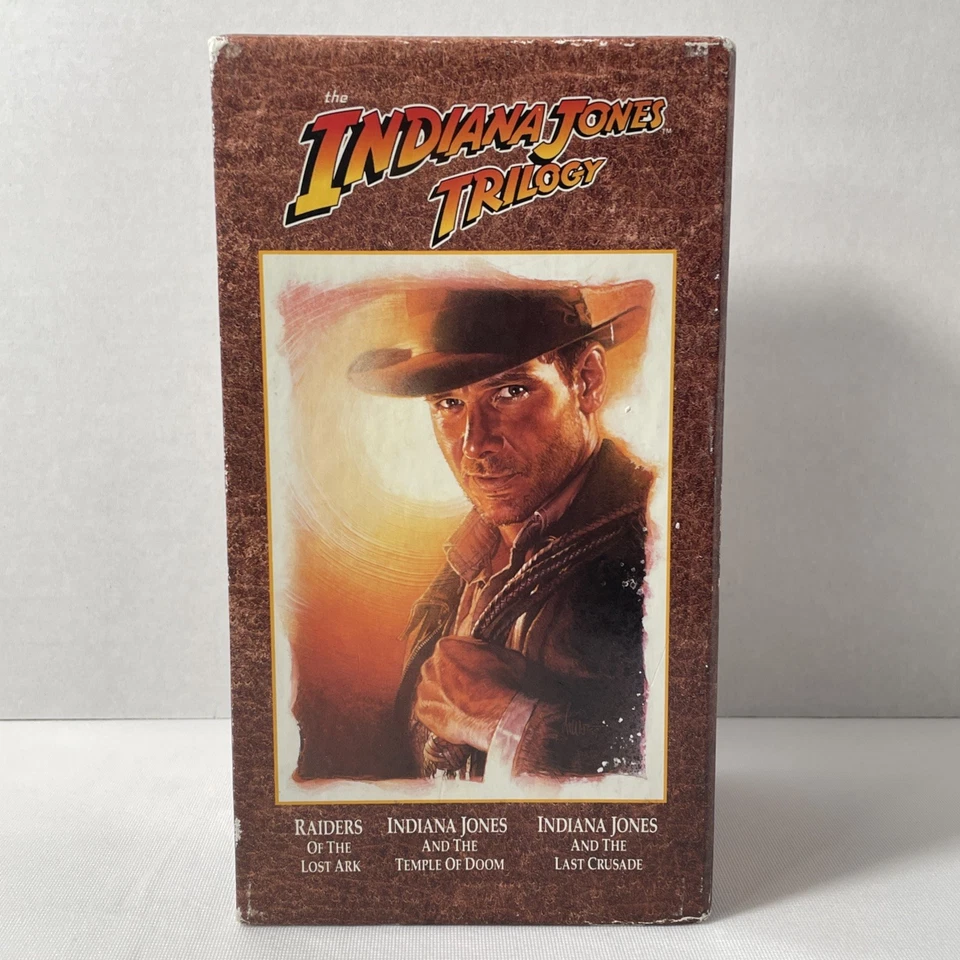 Indiana Jones Trilogy VHS, Raiders of the Lost Ark, Temple of Doom, Last Crusade - Image 2 of 4