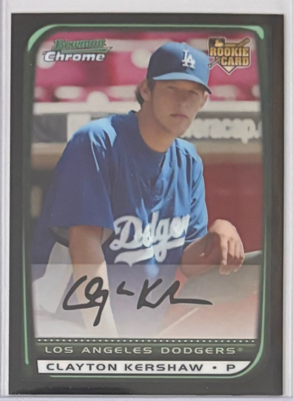 Clayton Kershaw 2008 Bowman Chrome Draft #BDP26 (RC), NM or Better