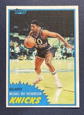 1981-82 Topps Micheal Ray Richardson New York Knicks Basketball 🏀 Card #27