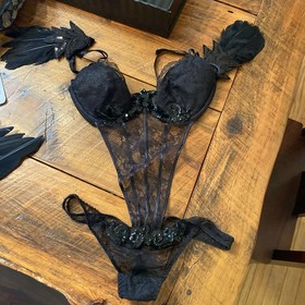 Victoria's Secret Sexy Little Things Naughty Angel Costume Lingerie Medium