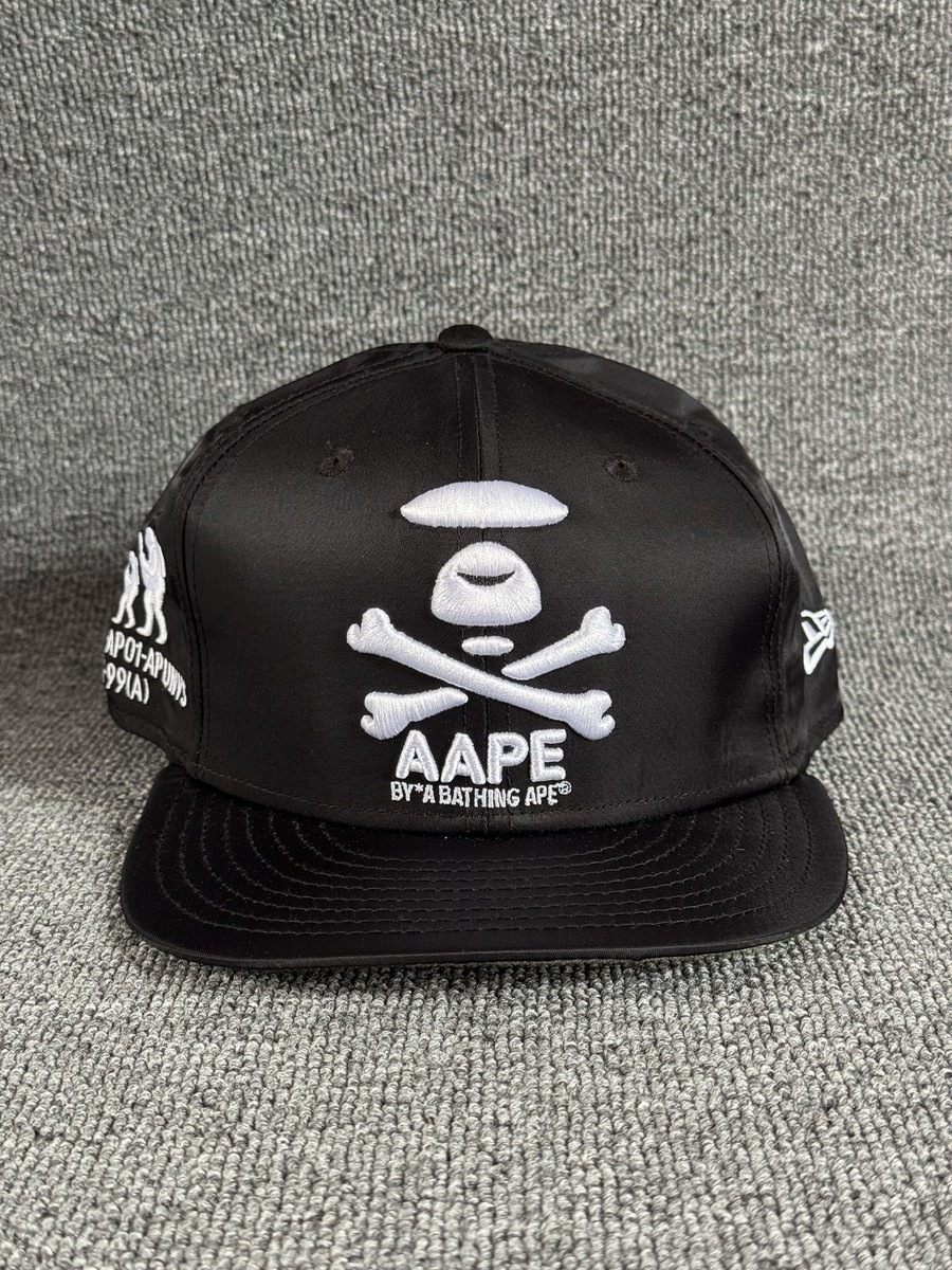 AAPE New Era 9FIFTY Snapback Flat Brim Black Camo Underbrim OS