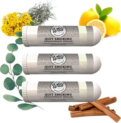Wild Essentials Quit Smoking Aromatherapy Inhaler, 100% Natural Essential... 