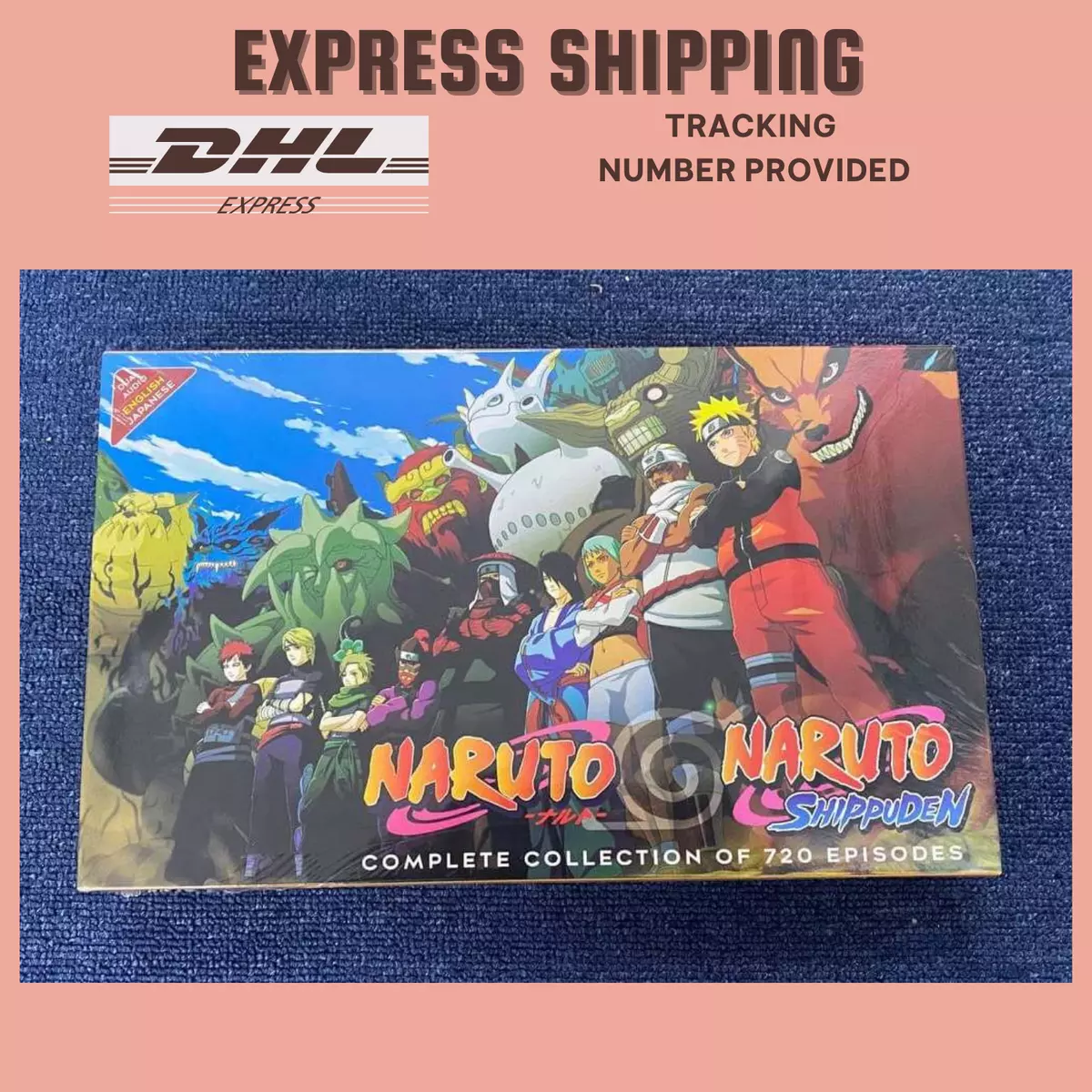 Naruto Shippuden Anime DVD Complete 1-720 Ep Series English Dubbed Free  Ship