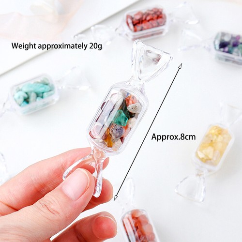 Natural Gemstones Chips Crystal Gravel Tumbled Stones Candy Box Christmas Gift - Picture 2 of 20