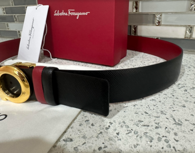 Ferragamo 黒 レザー ベルト ゴールドバックル Salvatore Ferragamo - 【新品】Salvatore Ferragamo