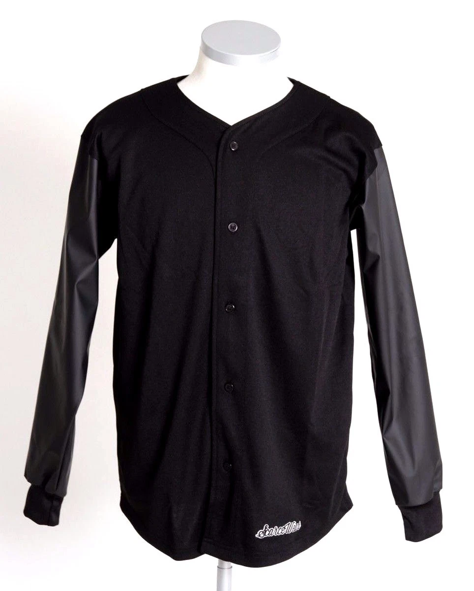 Plain black baseball jersey cheap