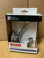 Delta Linden Double-Hook Polished Chrome Towel Hook