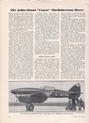 de Havilland Comet Aircraft Report 12/12/2022w