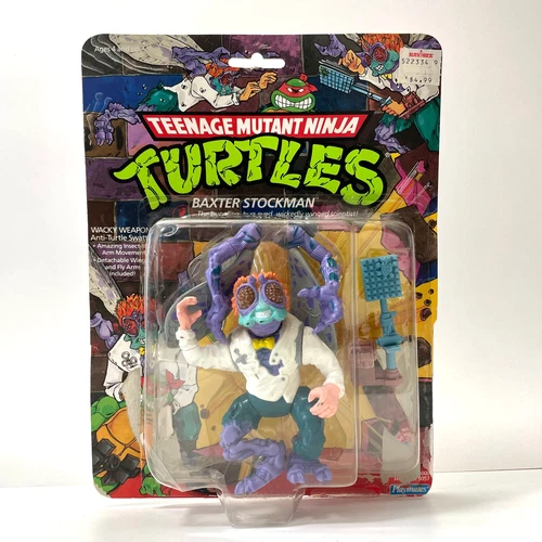 1989 Baxter Stockman w/ Cardback Complete TMNT vintage figure Playmates
