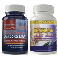 15 Day Colon Cleanse Detox Slimming Brazilian Belly Burn Weight Loss Supplements