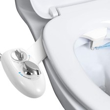 Adjustable Self-Cleaning Dual Nozzle Non-Electric Water Spray Bidet Toilet Seat