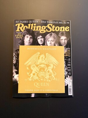 QUEEN - 7'' VINYL BOHEMIAN RHAPSODY / THANK GOD IT'S CHRISTMAS -Rolling Stone mag