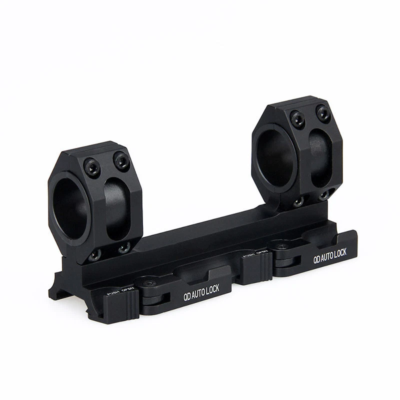 25.4/30mm Rings Dual Scope Mount w/Quick Release Lever 20mm Picatinny Rail - Image 2 of 4