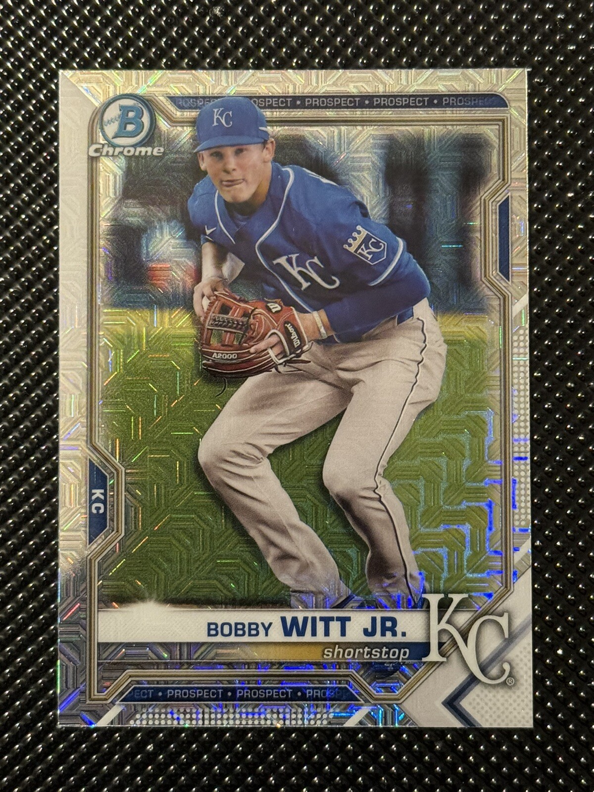 2021 Bowman Chrome - Prospects  Mojo Refractor #BCP-193 Bobby Witt Jr. (RC)