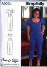Simplicity 9234 Jumpsuit Mimi G Style Sewing Pattern Misses Sz H5 6-14 U5 16-24