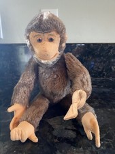 Vintage Steiff Mohair Jointed 1950s JOCKO Monkey Chimpanzee sraight leg
