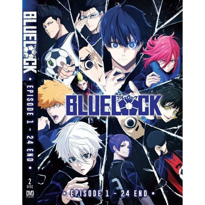 Anime DVD Blue Lock Season 1 (Vol. 1-24 End) English Dubbed All Region