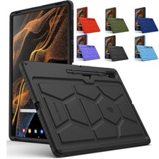Fit Galaxy Tab S8 Ultra / S9 Plus / S10 FE / S9 Tablet Case Silicone Soft Cover