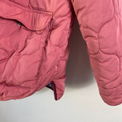 Sundance Womens Large Pink Georgina Quilted Jacket Removable Collar - Picture 10 of 13
