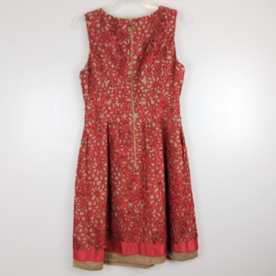 laser cut overlay dress Delgado Laser-Cut Capelet Gown