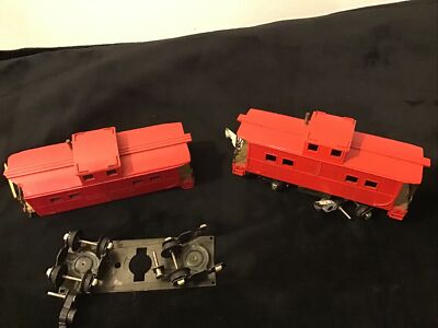 Gilbert American Flyer, 630 Reading Caboose, Used 2 Trains